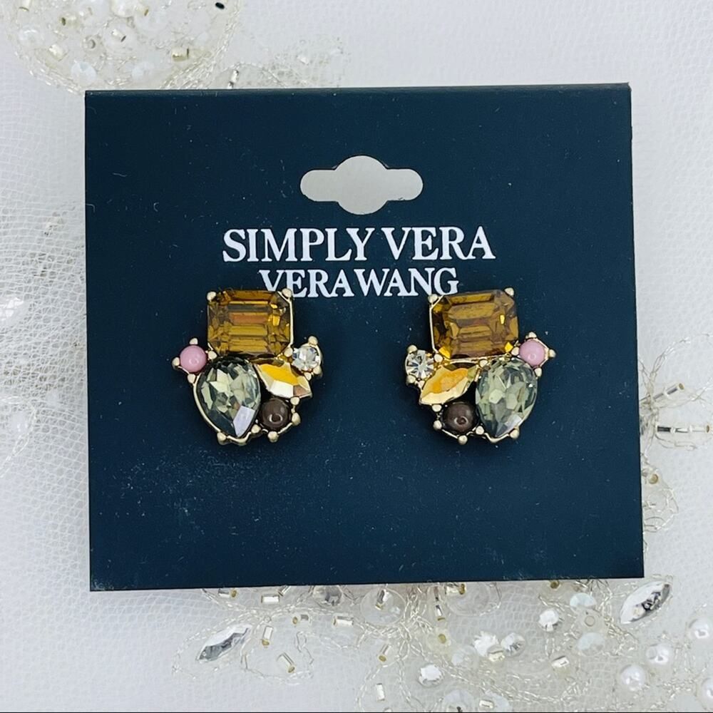 Simply Vera Vera Wang Rhinestone Earrings NWT
